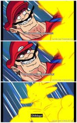 Speedrunner mario finally a worthy opponent 3 panels Meme Template