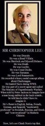 Sir Christopher Lee Meme Template