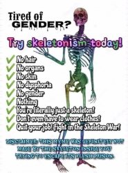 skeletonism Meme Template