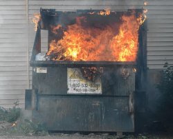 Dumpster Fire Meme Template