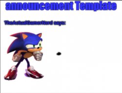 My announcement template Meme Template