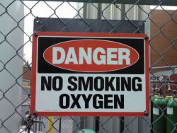 You can't smoke oxygen Meme Template
