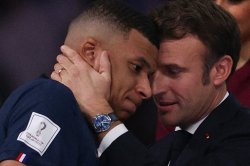 Mbapé and Macron Meme Template