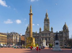 Glasgow town square Meme Template