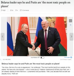 Putin Lukashenko toxic people Meme Template