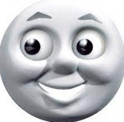 Thomas the tank engine face Meme Template