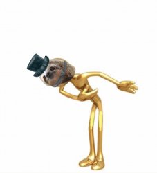 Monocle tophat sloth taking a bow Meme Template