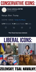 Conservative icons vs. liberal icons Meme Template