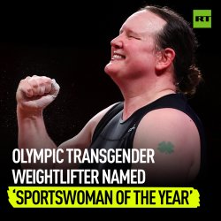 Laurel Hubbard pretend female weight lifter Meme Template