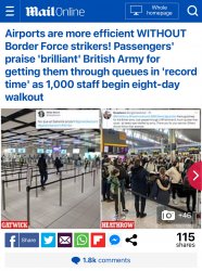 UK border force strikes Meme Template