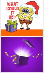 Spongebob present gift Meme Template