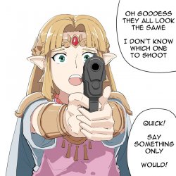 Zelda gun Meme Template