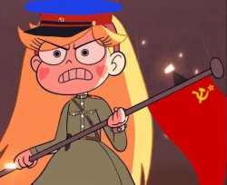 Star Butterfly Go to Gulag Meme Template