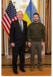McConnell and Zelensky Meme Template