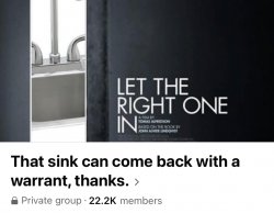 That sink can come back with a warrant thanks Meme Template