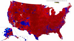 US political affiliation by county 2016 JPP Meme Template