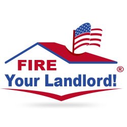 Fire your landlord logo buy a house renting mortgage real estate Meme Template
