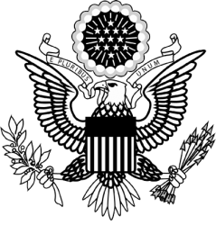 Black and white USA Eagle National Emblem Meme Template