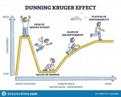 Psychology Dunning Kruger Effect Mount Stupid JPP Meme Template