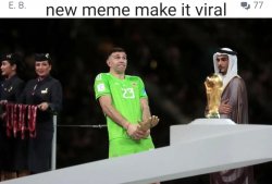 E.Martinez world cup glove dick meme Meme Template