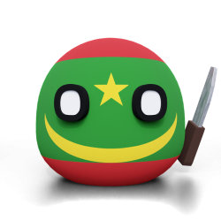3D Mauritania With knife Meme Template