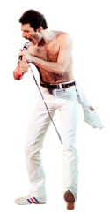 Freddie Mercury with transparency Meme Template