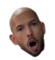 Andrew Tate head transparent Meme Template