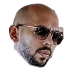 Andrew Tate head transparent 2 Meme Template