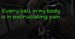 Every cell in my body is in excruciating pain Meme Template