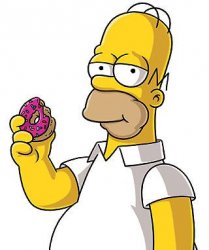 Homer Donut Meme Template