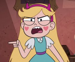 Star Butterfly YELLING At you Meme Template