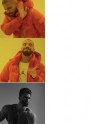 Drake hotline bling meme template but there is more Meme Template