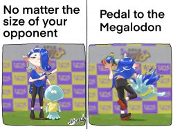 Pedal to the Megalodon Meme Template