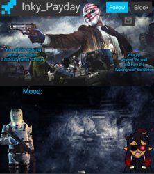Inky_Payday announcement template Meme Template