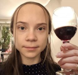 greta thunberg forehead Meme Template