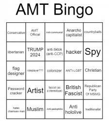 AMT Bingo Meme Template