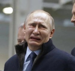 Putin crying Meme Template