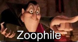 Dracula calling out a zoophile Meme Template