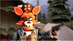 Foxy gun Meme Template