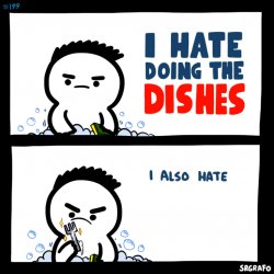 I Hate Doing The Dishes Meme Template
