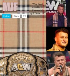 MJF's announce Temp Meme Template