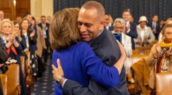 Hakeem Jeffries and Nancy Pelosi Meme Template