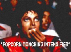 Michael Jackson popcorn monching intensifies deep-fried Meme Template