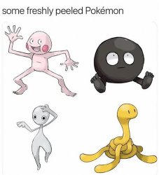 Peeled Pokemon Meme Template