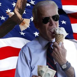 Joe Biden ice cream Murica freedom Meme Template