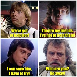 Luke Skywalker Quad Meme Template