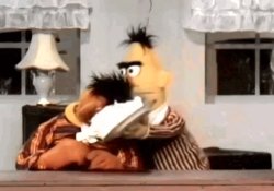 Ernie and Bert cream pie Meme Template