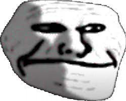 Troll Face calm/sad Meme Template