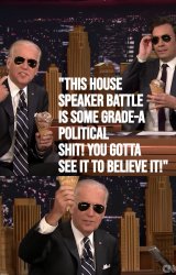 Joe Biden & Jimmy Fallon on House Speaker election Meme Template
