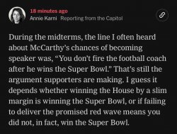 Kevin McCarthy won the Super Bowl Meme Template